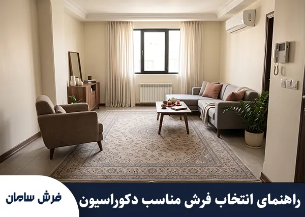انتخاب فرش مناسب برای دکوراسیون؛ راهنمای رنگ، طرح و اندازه